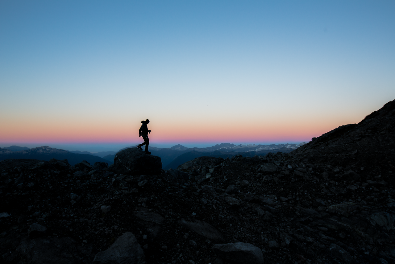 Sunrise over Tantalus Range in Squamish BC